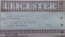 Leicester Ticket 1987